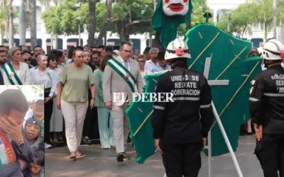 El dolor por los bosques devastados marcó a la efeméride de Santa Cruz